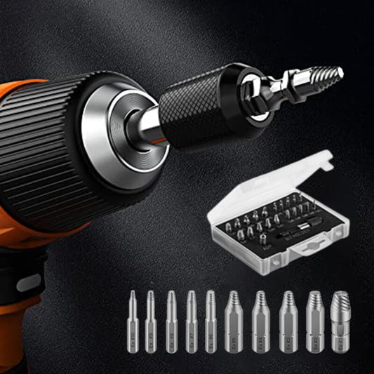 ⚡ 22PCS Screw Extractor Set – 4341 Alloy Steel, Remove Rusted & Stripped Bolts ✨