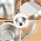 🍚 LIMITED-TIME 50% OFF! ✨ Stainless Steel Rice Strainer Bowl – Sloped Multi-Functional Design, SUS304 Food-Grade Steel & Space-Saving Storage – Effortless Washing & Draining 🥗