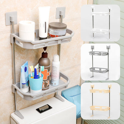 🏠 LIMITED-TIME 50% OFF! 📦 Punch-Free Multi-Layer Storage Shelf – No Drilling, Strong Adhesive Pads, Adjustable Layers & Versatile Use – Organize Any Space Effortlessly ✨