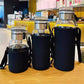 💧 LIMITED-TIME 50% OFF! 🍵 Large Capacity Portable Glass Water Bottle – Heat & Cold Resistant, Dual Tea Strainers & Leak-Proof Seal – Hydration On the Go ✨