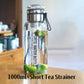 💧 LIMITED-TIME 50% OFF! 🍵 Large Capacity Portable Glass Water Bottle – Heat & Cold Resistant, Dual Tea Strainers & Leak-Proof Seal – Hydration On the Go ✨