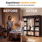 🏠 50% OFF! ✨ Easy-Assemble Non-Woven Fabric Wardrobe – Spacious Hanging Rod & Shelves, Sturdy Steel Frame & Dust-Proof Breathable Material – Instant Tidy Solution for Any Room 🧵