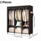 🏠 50% OFF! ✨ Easy-Assemble Non-Woven Fabric Wardrobe – Spacious Hanging Rod & Shelves, Sturdy Steel Frame & Dust-Proof Breathable Material – Instant Tidy Solution for Any Room 🧵