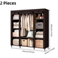 🏠 50% OFF! ✨ Easy-Assemble Non-Woven Fabric Wardrobe – Spacious Hanging Rod & Shelves, Sturdy Steel Frame & Dust-Proof Breathable Material – Instant Tidy Solution for Any Room 🧵