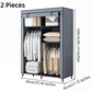 🏠 50% OFF! ✨ Easy-Assemble Non-Woven Fabric Wardrobe – Spacious Hanging Rod & Shelves, Sturdy Steel Frame & Dust-Proof Breathable Material – Instant Tidy Solution for Any Room 🧵