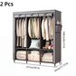 🏠 50% OFF! ✨ Easy-Assemble Non-Woven Fabric Wardrobe – Spacious Hanging Rod & Shelves, Sturdy Steel Frame & Dust-Proof Breathable Material – Instant Tidy Solution for Any Room 🧵