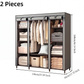 🏠 50% OFF! ✨ Easy-Assemble Non-Woven Fabric Wardrobe – Spacious Hanging Rod & Shelves, Sturdy Steel Frame & Dust-Proof Breathable Material – Instant Tidy Solution for Any Room 🧵