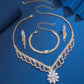 🌸 50% OFF NOW! ✨ Elegant Lotus Rhinestone Jewelry Set – Sparkling Diamond-Like Accents, Premium Copper Base & Adjustable Chain – Complete Polished Look for Any Occasion 💎