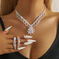 🌸 50% OFF NOW! ✨ Elegant Lotus Rhinestone Jewelry Set – Sparkling Diamond-Like Accents, Premium Copper Base & Adjustable Chain – Complete Polished Look for Any Occasion 💎