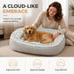 🐾 LIMITED-TIME 50% OFF! ☁️ All-Season Ergonomic Comfort Pet Bed – Supportive Foam Base, Breathable Dual-Texture & Cloud-Like Bolster – Cozy Rest All Year ✨