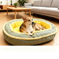 🐾 LIMITED-TIME 50% OFF! ☁️ All-Season Ergonomic Comfort Pet Bed – Supportive Foam Base, Breathable Dual-Texture & Cloud-Like Bolster – Cozy Rest All Year ✨