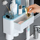 50% OFF! ✨ Toothbrush Holder Toiletry Organizer – Large Capacity Tray, Drawer & Storage, Automatic Toothpaste Dispenser & Magnetic Cups – Clean Mess-Free Bathroom 🚿