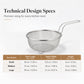 🔪🍳 50% OFF! 💧 Stainless Steel Sieve with Handle – Fine Mesh, Durable 304 Steel & Easy-Grip Ergonomic Handle – Strain Pasta, Fruits & Veggies Effortlessly ✨
