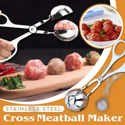🍖 50% OFF! ⏳ Stainless Steel Meatball Maker – 304 Food-Grade Steel, Non-Stick Smooth Surface & One-Press Design – Perfect Meatballs in Seconds ✨