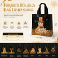 🎄 LIMITED-TIME 50% OFF! 🖤 Black Christmas Non-Woven Gift Tote Bag – Heavy-Duty Tearless Support, Weatherproof Laminated Barrier & Stunning Gold Foil Details – Holiday Gifting Made Elegant ✨