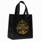 🎄 LIMITED-TIME 50% OFF! 🖤 Black Christmas Non-Woven Gift Tote Bag – Heavy-Duty Tearless Support, Weatherproof Laminated Barrier & Stunning Gold Foil Details – Holiday Gifting Made Elegant ✨
