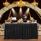 ⏳🔥 LIMITED-TIME 50% OFF! ⏰🌹 Pleated Table Skirt for Events – Elegant Wrinkle-Resistant Polyester with Classic Box Pleats, Stain & Fade Resistant, Effortless Quick Setup – 11 Colors & 3 Sizes for Parties Weddings & Gatherings ✨