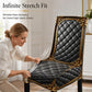 📢📢 50% OFF!! ⏰ Washable Stretch Chair Cover – Baroque Gold Carved Patterns, Infinite Stretch Fit & High-Density Elastic Fabric – Royal Elegance for Your Dining Room ✨