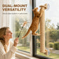 🐱 50% OFF! ✨ Cat Climbing Rope with Solid Wood Bracket – Pure Pine Modular Design, Dual-Mount for Window or Wall & Thickened Sisal Rope – Vertical Fun, Floor Space Saved 🏠