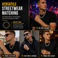💎 Save 50%! ✨ Men's Hip Hop Round Rhinestone Necklace – Fully Paved Crystal Chain, Hand-Set Claw Stones & Flawless Electroplated Finish – Street Dance Statement Style 🎤