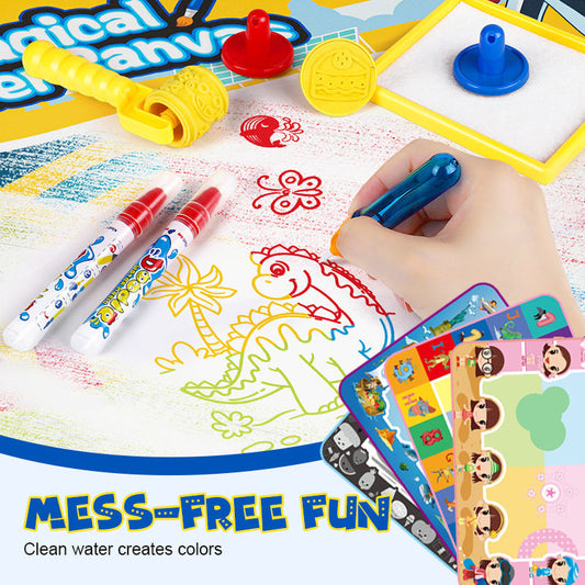 🎨 Save 50%! ✨ 80×60cm Mess-Free Water Doodle Mat – Reusable Magic Pen, No Ink No Mess & Extra-Large Drawing Area – Safe Creative Fun for Toddlers 🖍️