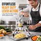 🔪 50% OFF! ✨ Vertical Manual Vegetable Cutter & Dicer – Stainless Steel French Fry Slicer, Heavy-Duty Lever Action & 4 Sharp Blades – Fast Uniform Cutting for Potatoes, Cucumbers & Radishes 🥔