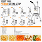 🔪 50% OFF! ✨ Vertical Manual Vegetable Cutter & Dicer – Stainless Steel French Fry Slicer, Heavy-Duty Lever Action & 4 Sharp Blades – Fast Uniform Cutting for Potatoes, Cucumbers & Radishes 🥔