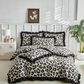 🐆 50% OFF! ✨ Leopard Print Ruffled Duvet Cover Set – Bold Wild Print with Elegant Black Ruffled Trim, Soft Polyester Fabric & Easy Machine Care – Multiple US/EU Sizes for a Chic Cozy Bedroom 🛏️