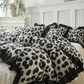 🐆 50% OFF! ✨ Leopard Print Ruffled Duvet Cover Set – Bold Wild Print with Elegant Black Ruffled Trim, Soft Polyester Fabric & Easy Machine Care – Multiple US/EU Sizes for a Chic Cozy Bedroom 🛏️