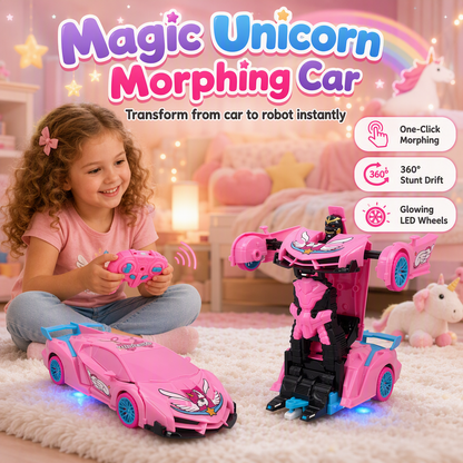 🚗 50% OFF! ✨ One-Button Deforming Remote Control Car – Cyberpunk Spider Unicorn Drifting RC Pickup, Magic Standing Robot Transformation & Impact-Resistant Frame – Thrilling Gift for Boys & Girls 🦄