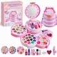 👑 50% OFF! ✨ Washable Kids Princess Makeup Toy Set – Safe Non-Irritating Formula, Expandable Revolving Trays & Portable Shoulder Handbag Case – Perfect Gift for Girls 🎀