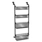 🚪 50% OFF! ✨ Over the Door Hanging Organizer – Drill-Free Installation, Multi-Tier Carbon Steel Baskets & Space-Saving Design – Practical Storage for Any Room 🧺