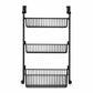 🚪 50% OFF! ✨ Over the Door Hanging Organizer – Drill-Free Installation, Multi-Tier Carbon Steel Baskets & Space-Saving Design – Practical Storage for Any Room 🧺