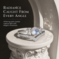 🌙 50% OFF! ✨ Vintage Gothic Crescent Moon Moonstone Ring – Platinum Plated V-Shaped Prong Setting, Pavé Sparkle & Ergonomic Comfort – Mystical Elegance for Every Day 💍