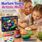 🎨 50% OFF! ✨ Kids Creative DIY Rock Painting Kit – Real Stones & Shells, Vibrant Glowing Neon Paint & Washable Safe Materials – Nurture Young Artistic Minds 🪨