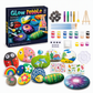 🎨 50% OFF! ✨ Kids Creative DIY Rock Painting Kit – Real Stones & Shells, Vibrant Glowing Neon Paint & Washable Safe Materials – Nurture Young Artistic Minds 🪨