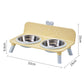 🐾 50% OFF! ✨ Elevated Detachable Pet Double Bowls – Scientific Neck Care Design, Stainless Steel & Food-Grade Materials – Ergonomic Dining for Cats & Small Dogs 🍽️
