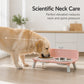 🐾 50% OFF! ✨ Elevated Detachable Pet Double Bowls – Scientific Neck Care Design, Stainless Steel & Food-Grade Materials – Ergonomic Dining for Cats & Small Dogs 🍽️