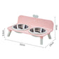 🐾 50% OFF! ✨ Elevated Detachable Pet Double Bowls – Scientific Neck Care Design, Stainless Steel & Food-Grade Materials – Ergonomic Dining for Cats & Small Dogs 🍽️