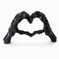 💀 50% OFF! 🎃 Skeleton Figurine – Gothic Heart Hand Gesture, Hand-Painted Bone Details & Solid Resin Build – Spooky Desk & Shelf Decor ✨