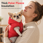🐕 50% OFF! ✨ Hooded Dog Coat – Windproof Outer Layer, Thick Polar Fleece Lining & Built-In Harness Ring – Cozy Winter Protection for Small & Medium Pets 🧥