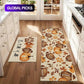 🎃 50% OFF! ✨ Autumn Pumpkin & Maple Leaf Floor Mat Set – Absorbent Linen-Like Surface, Non-Slip Rubber Backing & Durable Tight Weave – Warm Farmhouse Decor for Kitchen & Dining Room 🍁