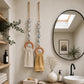 🏠 50% OFF! ✨ Decorative Beaded Towel Hanger with Wooden Ring – Handcrafted Ceramic Beads, Natural Jute Rope & Rustic Wood Accent – Artisanal Multi-Use Organizer for Kitchen & Bath 🪵