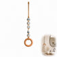 🏠 50% OFF! ✨ Decorative Beaded Towel Hanger with Wooden Ring – Handcrafted Ceramic Beads, Natural Jute Rope & Rustic Wood Accent – Artisanal Multi-Use Organizer for Kitchen & Bath 🪵