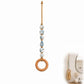 🏠 50% OFF! ✨ Decorative Beaded Towel Hanger with Wooden Ring – Handcrafted Ceramic Beads, Natural Jute Rope & Rustic Wood Accent – Artisanal Multi-Use Organizer for Kitchen & Bath 🪵