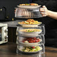 🍲 50% OFF! ✨ Multi-Layer Stackable Microwave Food Cover – Splatter Protection, Moisture Retention & High Transparency PC – Heat, Store & Stack with Ease 🧊