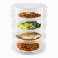 🍲 50% OFF! ✨ Multi-Layer Stackable Microwave Food Cover – Splatter Protection, Moisture Retention & High Transparency PC – Heat, Store & Stack with Ease 🧊