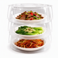 🍲 50% OFF! ✨ Multi-Layer Stackable Microwave Food Cover – Splatter Protection, Moisture Retention & High Transparency PC – Heat, Store & Stack with Ease 🧊