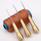 🧵 50% OFF! ✨ 5PCS Leather Sewing Awl Kit – High-Strength Steel & Copper Handle, 4 Interchangeable Needles & Waxed Thread – Professional Stitching for Leather, Canvas & DIY 🪡