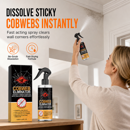 🕸️ 50% OFF! ✨ Cobweb Removal Spray & Wall Cleaner – Fast Dissolving Active Mist, Dust-Resistant Barrier & Safe Clear Formula – Clean High Corners Without Scrubbing 🧹